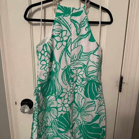 Lilly Pulitzer Green and White Pearl romper - Picture 2 of 3